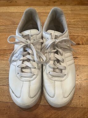 ADIDAS SAMOA Y2K WHITE KICKS ATHLETIC SNEAKERS TENNIS SHOES MEN 5.5 WOMENS 7.5